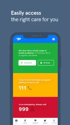 NHS Go android App screenshot 0